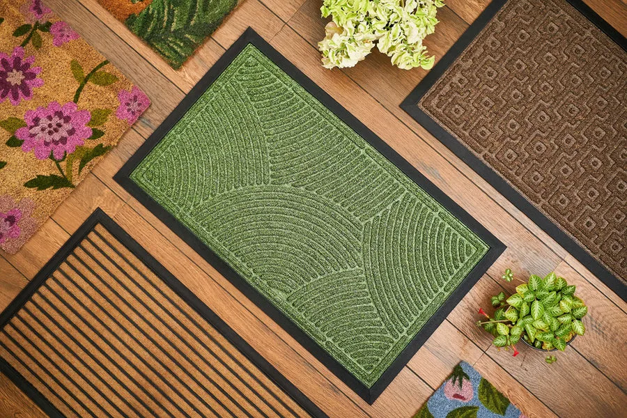 Floor Mat Rainbow Green